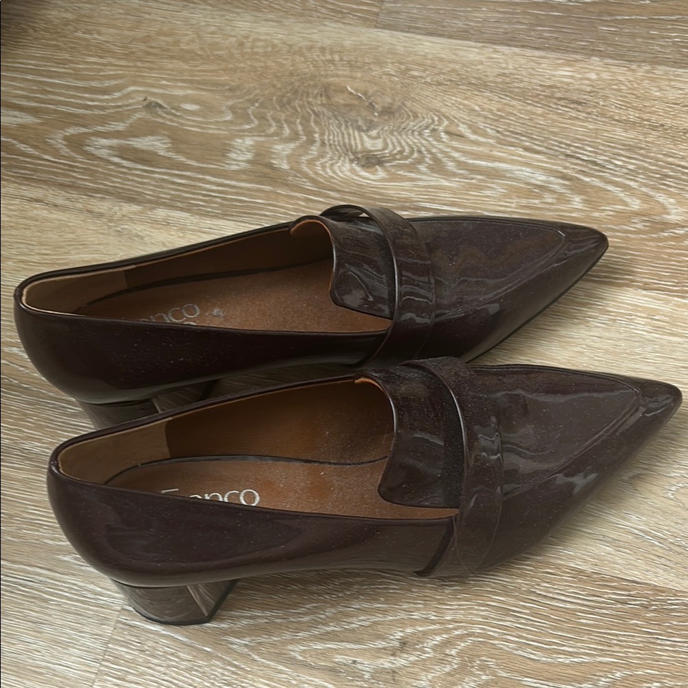 Franco Sarto Women's Maroon Block Heels